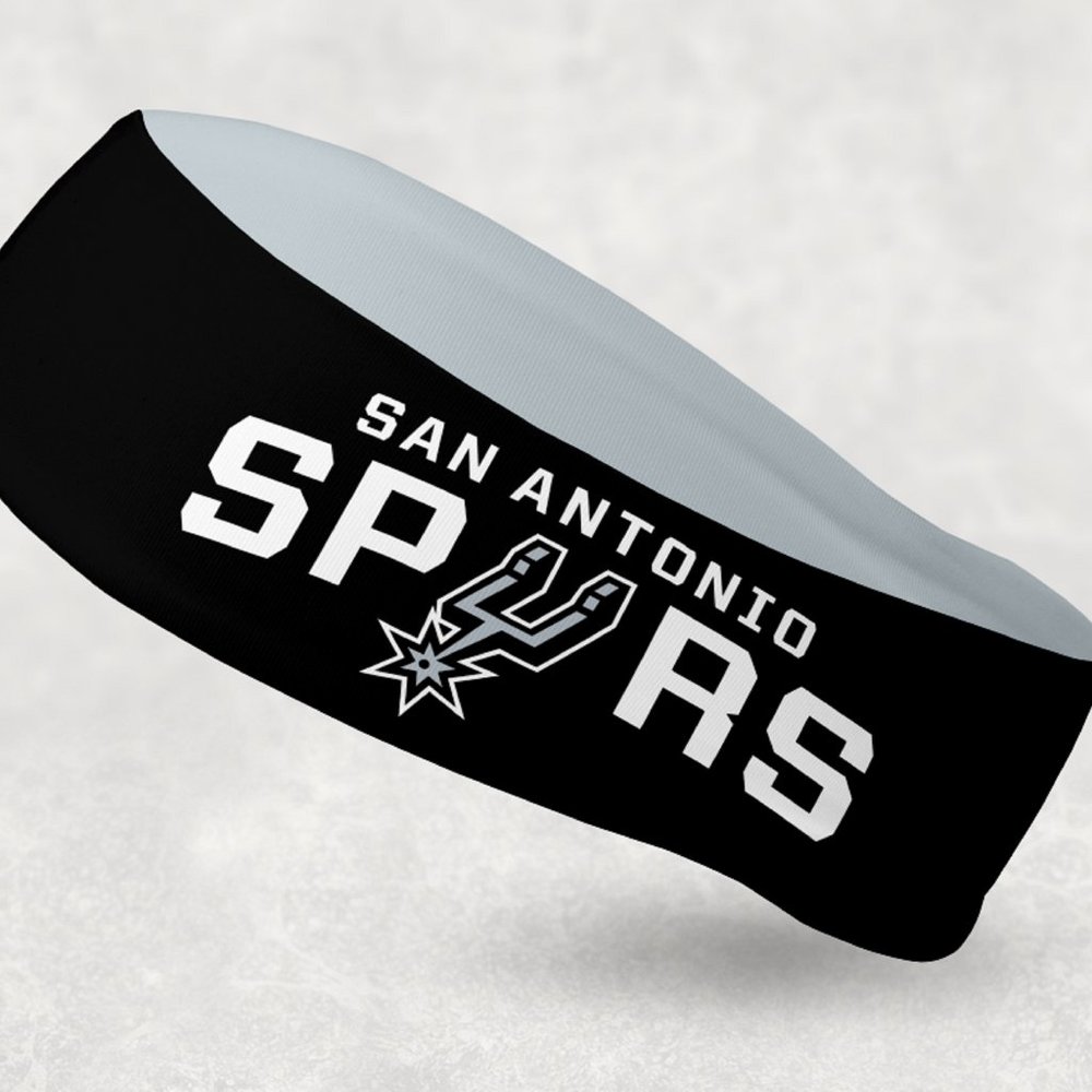 2 Pack - NEW - Reversible San Antonio Spurs Headband